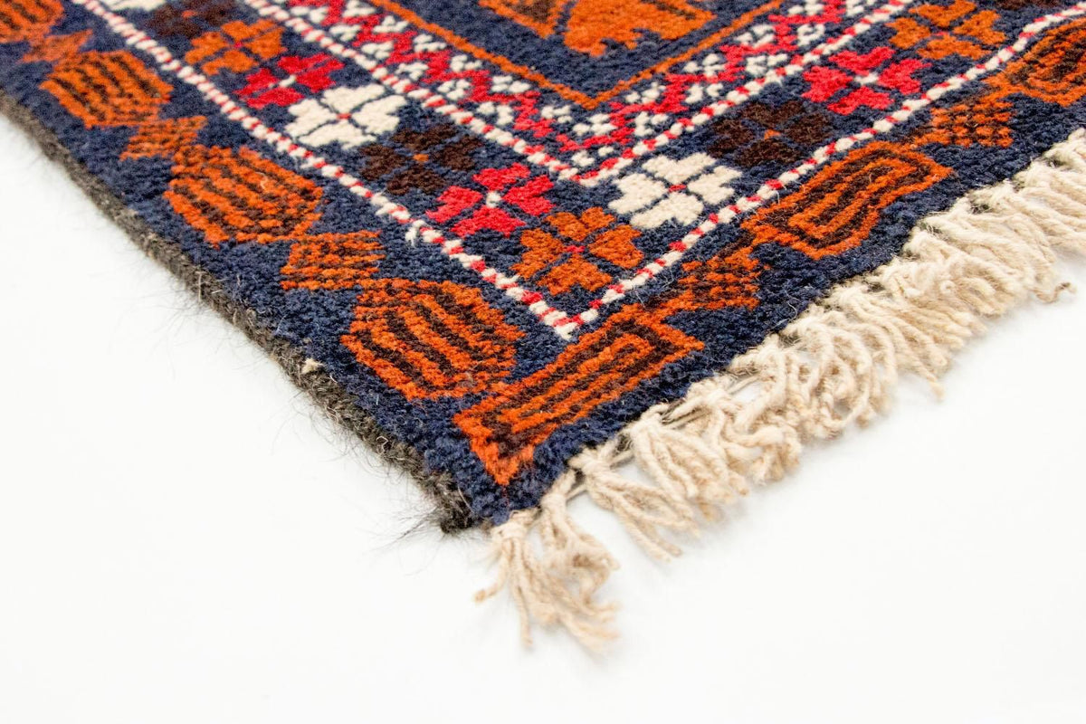 Belutsch Teppich 77x136cm - Orientteppich - blau