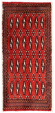 Turkaman Teppich 50x100cm - Orientteppich - rot