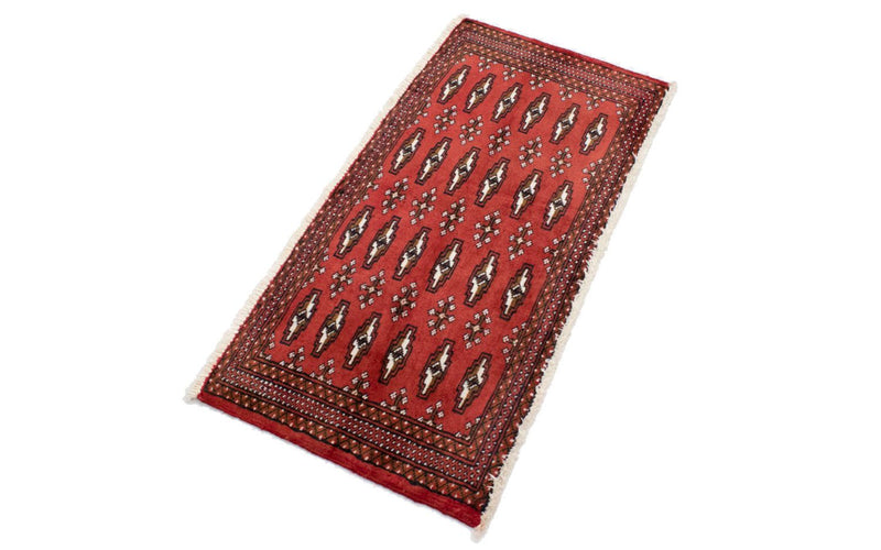 Turkaman Teppich 50x100cm - Orientteppich - rot