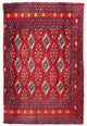 Turkaman Teppich 50x100cm - Orientteppich - rot