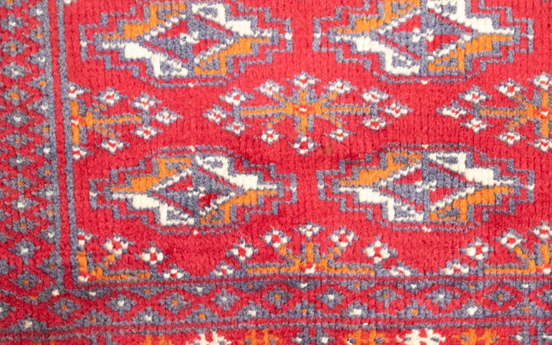 Turkaman Teppich 50x100cm - Orientteppich - rot