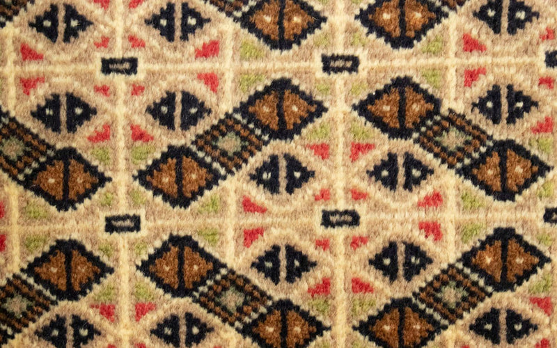 Turkaman Teppich 50x100cm - Orientteppich - beige