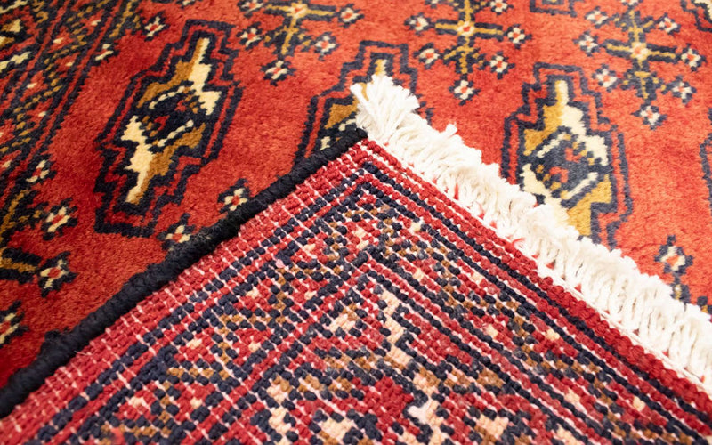 Turkaman Teppich 50x100cm - Orientteppich - rot