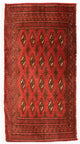 Turkaman Teppich 50x100cm - Orientteppich - rot