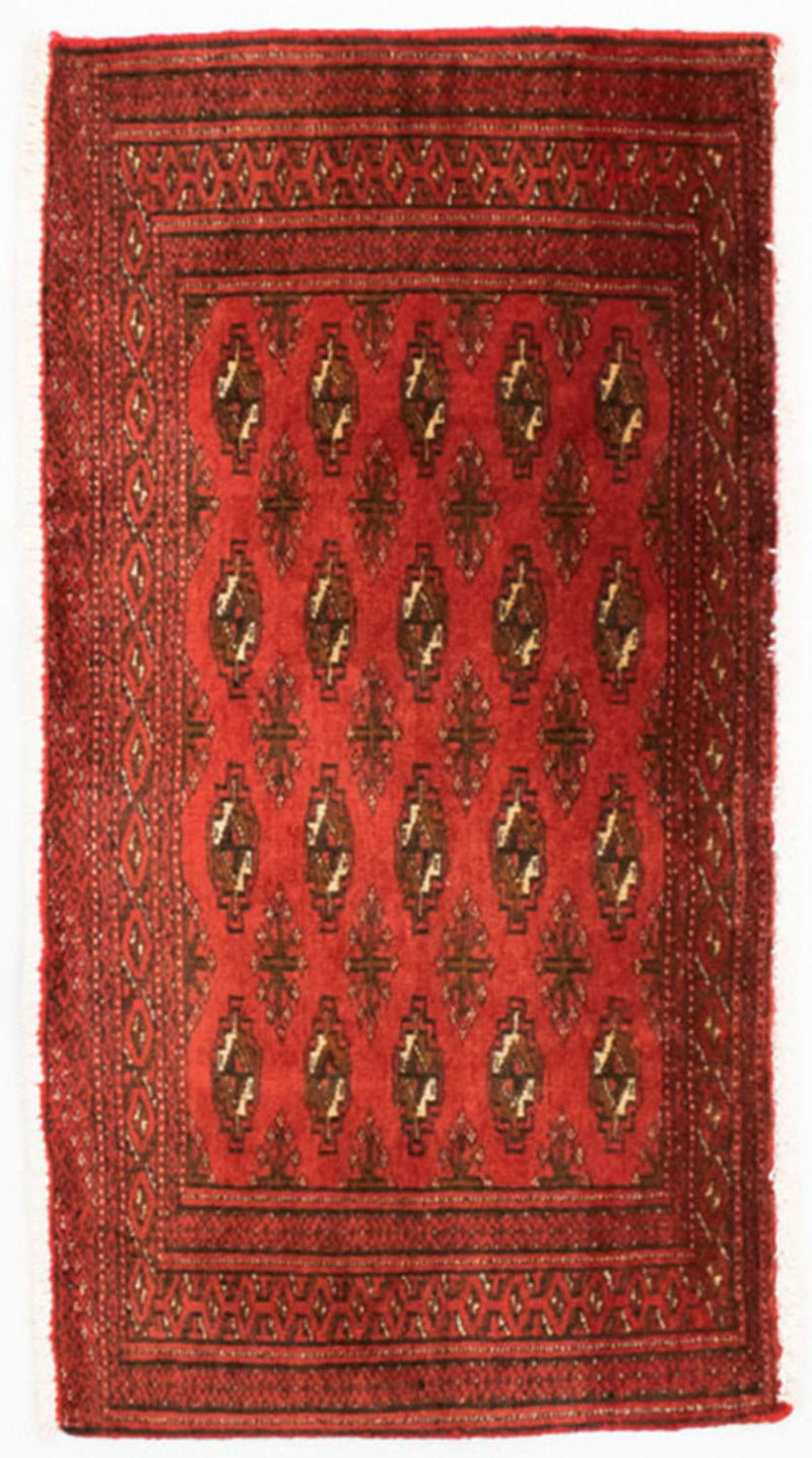 Turkaman Teppich 50x100cm - Orientteppich - rot