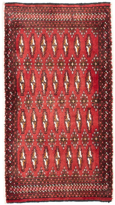 Turkaman Teppich 50x100cm - Orientteppich - rot