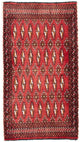 Turkaman Teppich 50x100cm - Orientteppich - rot