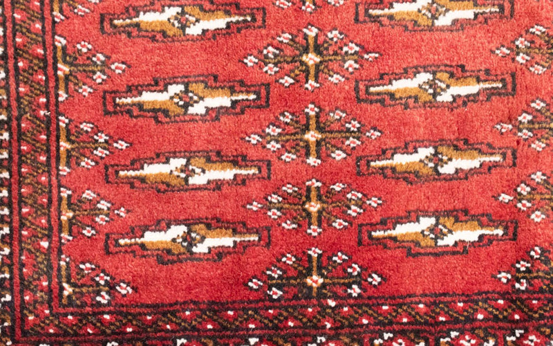 Turkaman Teppich 50x100cm - Orientteppich - rot
