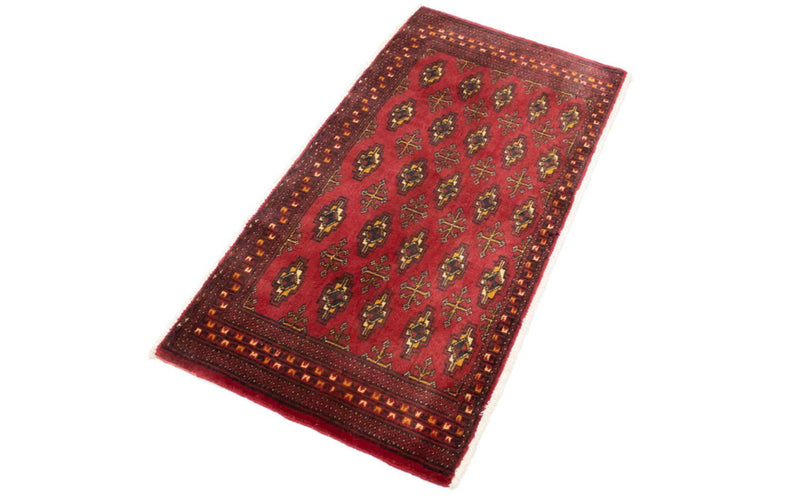 Turkaman Teppich 50x100cm - Orientteppich - rot