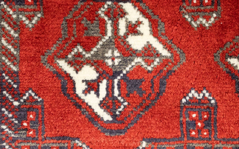Turkaman Teppich 50x100cm - Orientteppich - rot