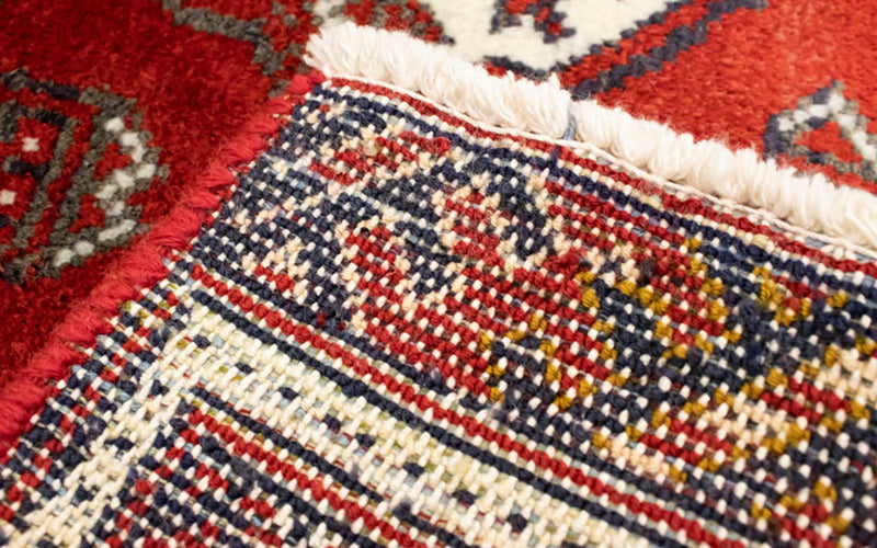 Turkaman Teppich 50x100cm - Orientteppich - rot