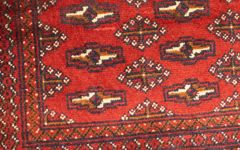 Turkaman Teppich 50x100cm - Orientteppich - rot
