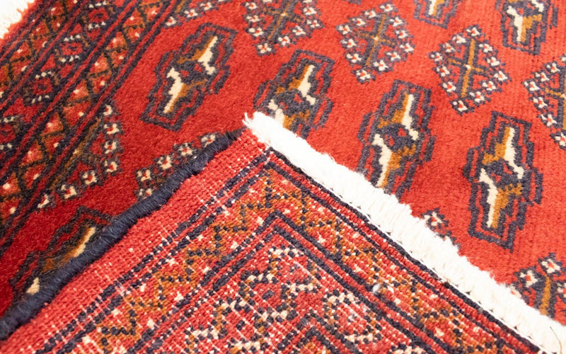 Turkaman Teppich 50x100cm - Orientteppich - rot