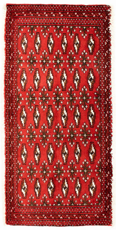 Turkaman Teppich 50x100cm - Orientteppich - rot