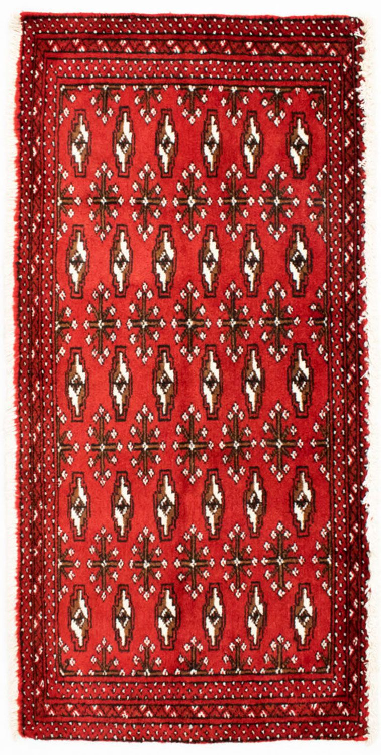 Turkaman Teppich 50x100cm - Orientteppich - rot