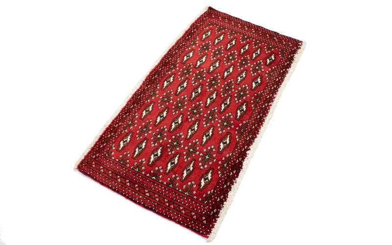 Turkaman Teppich 50x100cm - Orientteppich - rot