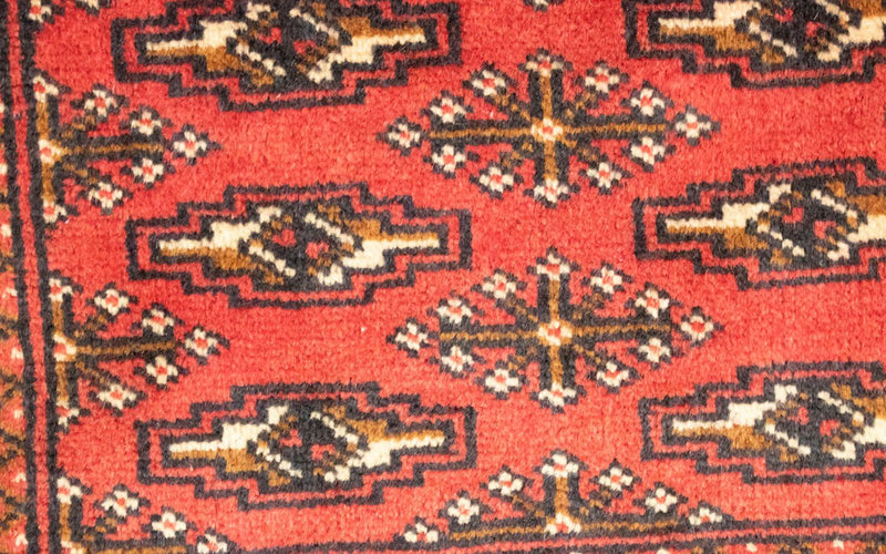 Turkaman Teppich 50x100cm - Orientteppich - rot