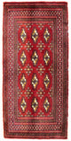Turkaman Teppich 50x100cm - Orientteppich - rot