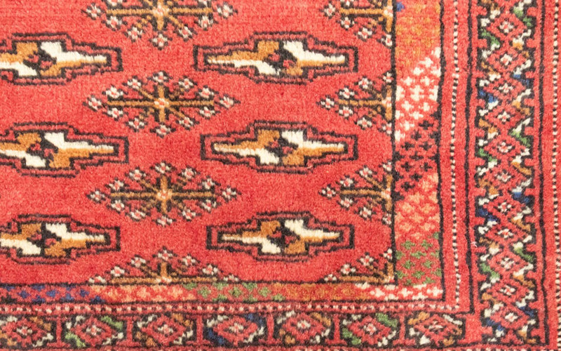 Turkaman Teppich 50x100cm - Orientteppich - rot