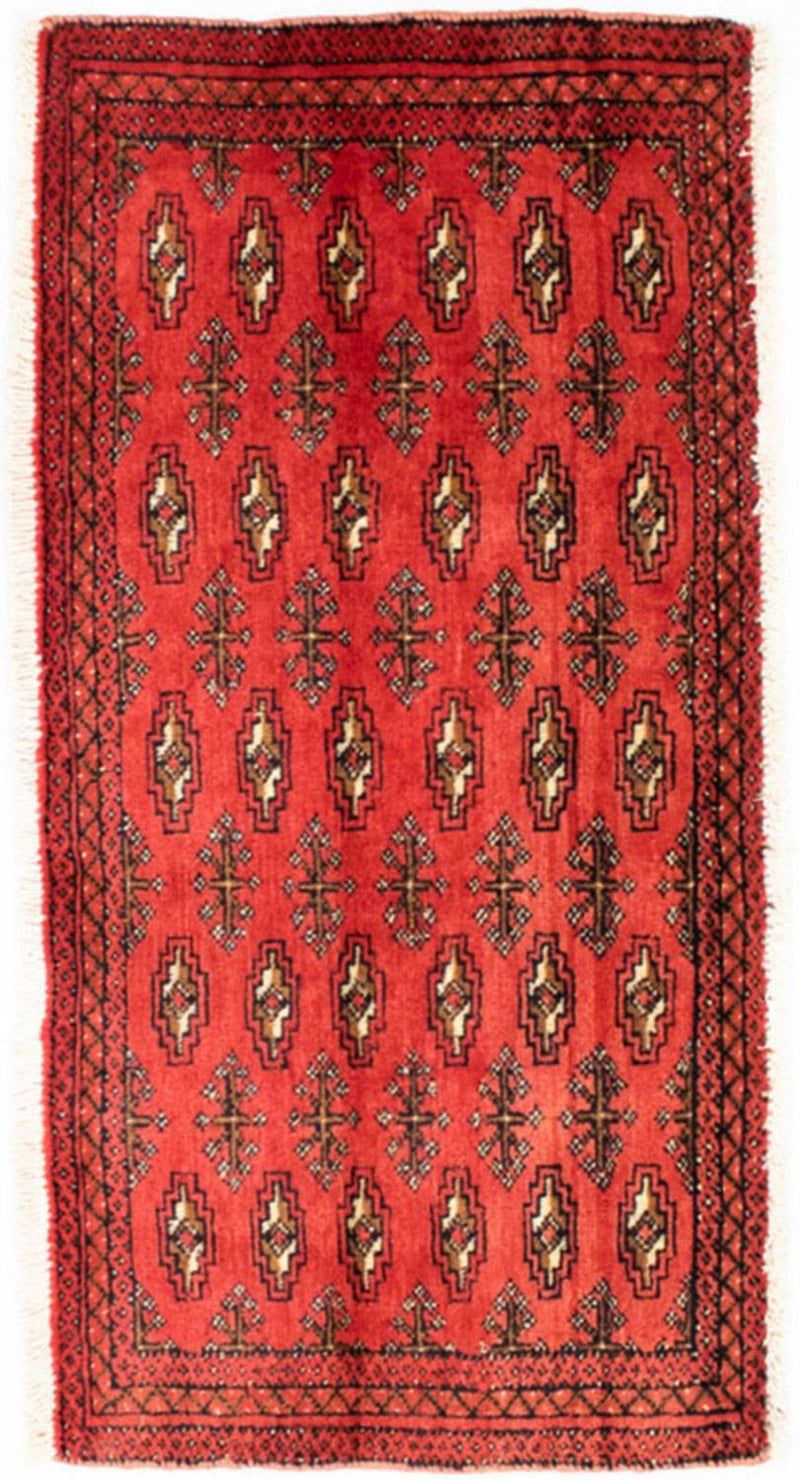 Turkaman Teppich 50x100cm - Orientteppich - rot