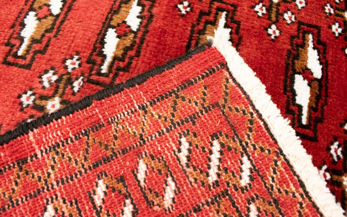 Turkaman Teppich 50x100cm - Orientteppich - rot