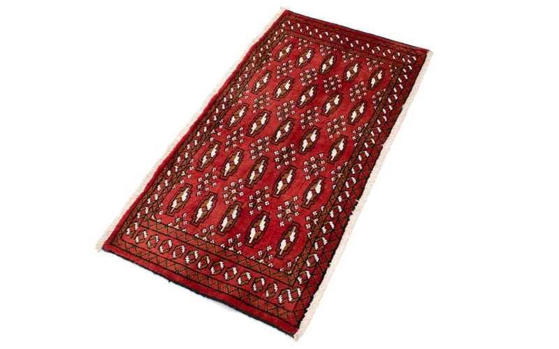 Turkaman Teppich 50x100cm - Orientteppich - rot