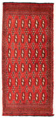 Turkaman Teppich 50x100cm - Orientteppich - rot