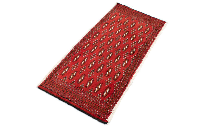 Turkaman Teppich 50x100cm - Orientteppich - rot