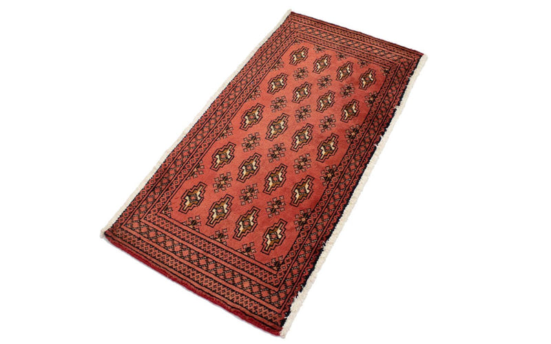Turkaman Teppich 50x100cm - Orientteppich - rot