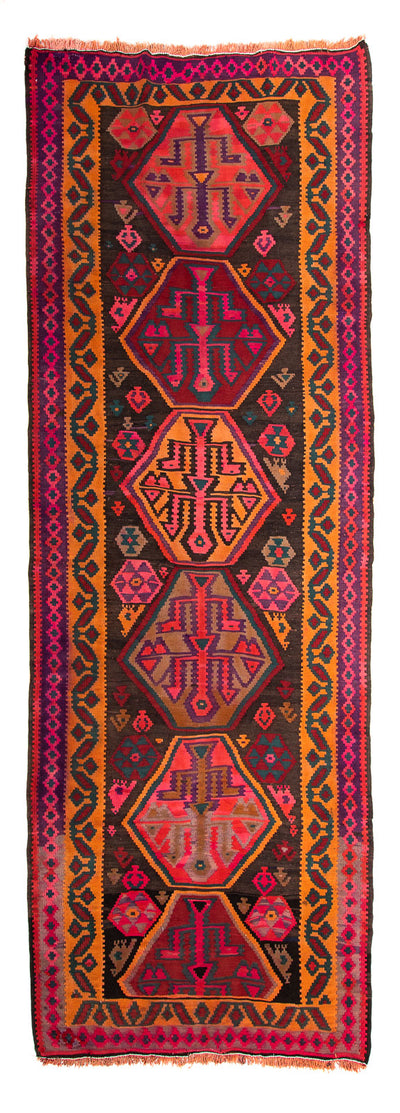 Kelim Teppich Old 142x375cm - mehrfarbig