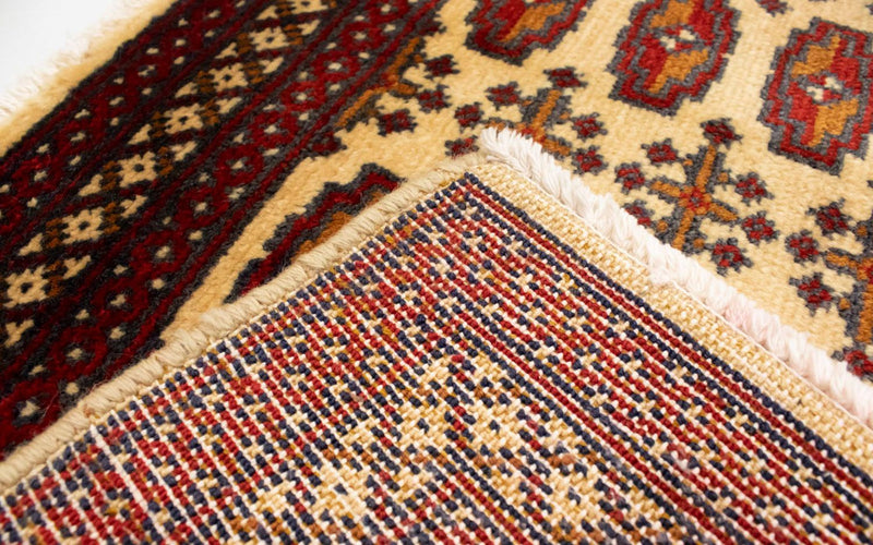 Turkaman Teppich 60x130cm - Orientteppich - beige