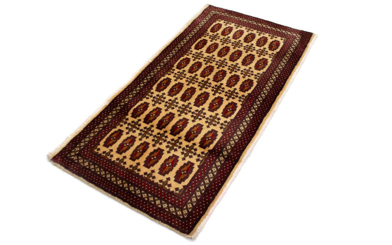 Turkaman Teppich 60x130cm - Orientteppich - beige