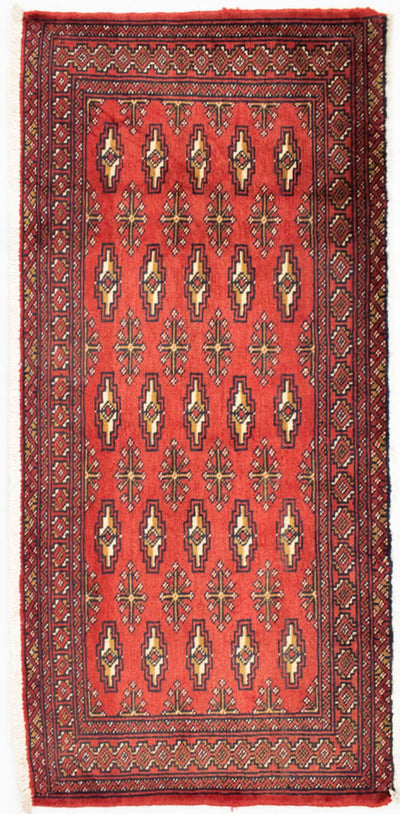 Turkaman Teppich 60x130cm - Orientteppich - rot