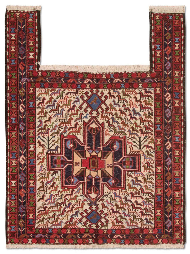 Kelim Seide Teppich 95x99cm - beige