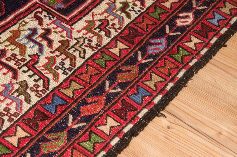 Kelim Seide Teppich 95x99cm - beige