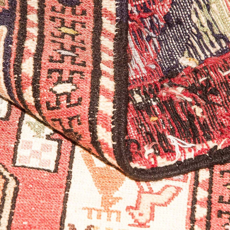 Kelim Seide Teppich 122x194cm - braun