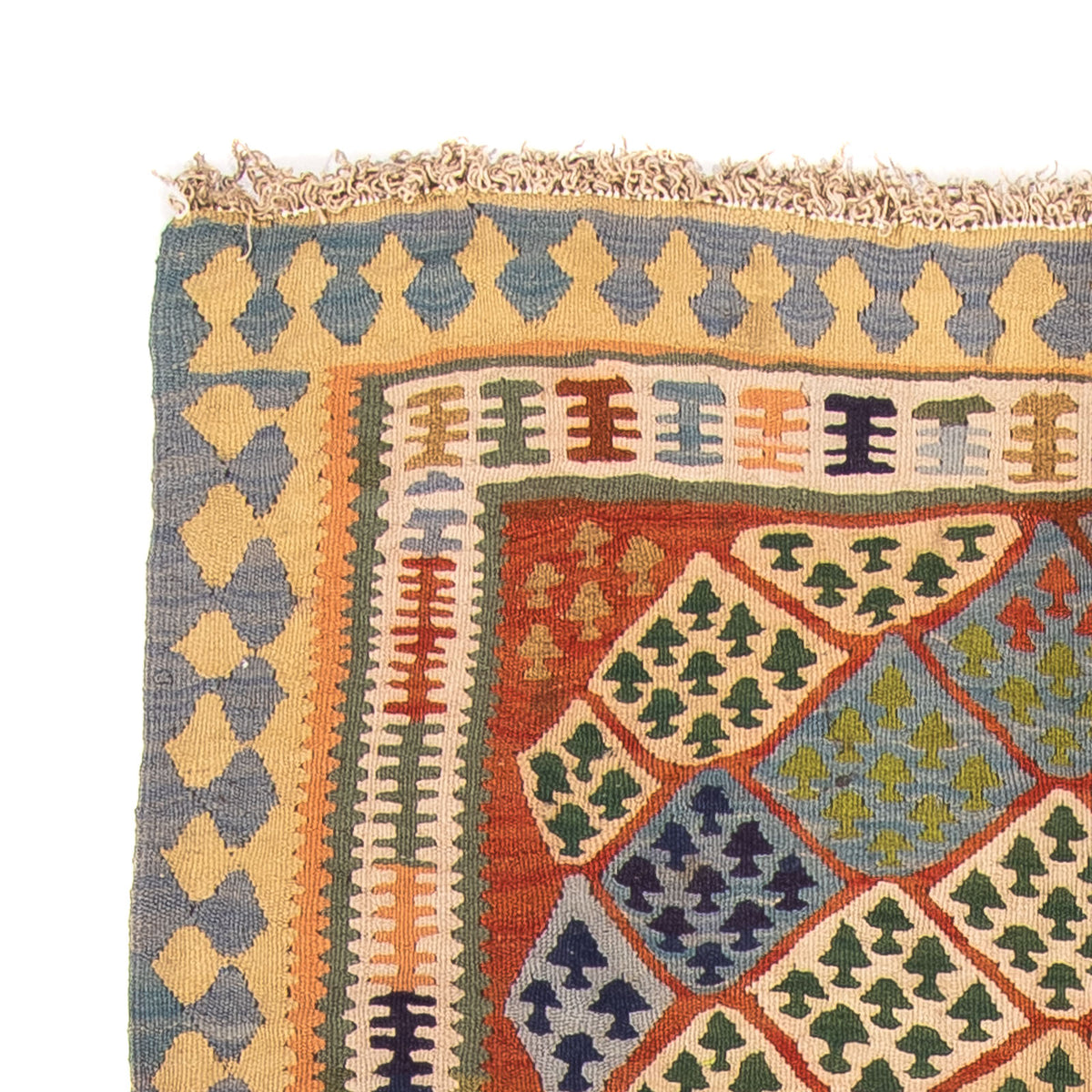 Kelim Teppich Old 130x220cm - mehrfarbig