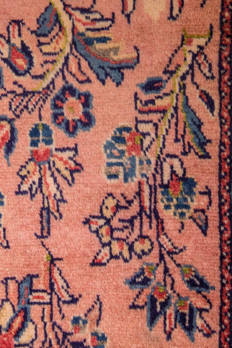 Sarough Teppich 76x205cm - Perserteppich - rosa