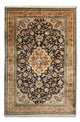 Kaschmir Seide Teppich 95x156cm - Orientteppich - dunkelblau