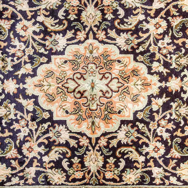Kaschmir Seide Teppich 95x156cm - Orientteppich - dunkelblau