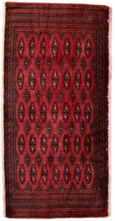 Turkaman Teppich 60x130cm - Orientteppich - rot