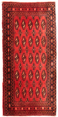 Turkaman Teppich 50x100cm - Orientteppich - rot – product image