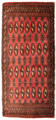 Turkaman Teppich 50x100cm - Orientteppich - rot
