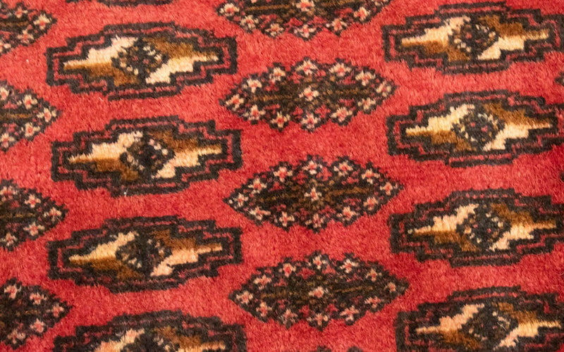 Turkaman Teppich 50x100cm - Orientteppich - rot