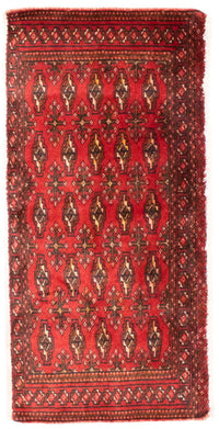 Turkaman Teppich 50x100cm - Orientteppich - rot – product image