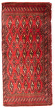 Turkaman Teppich 50x100cm - Orientteppich - rot