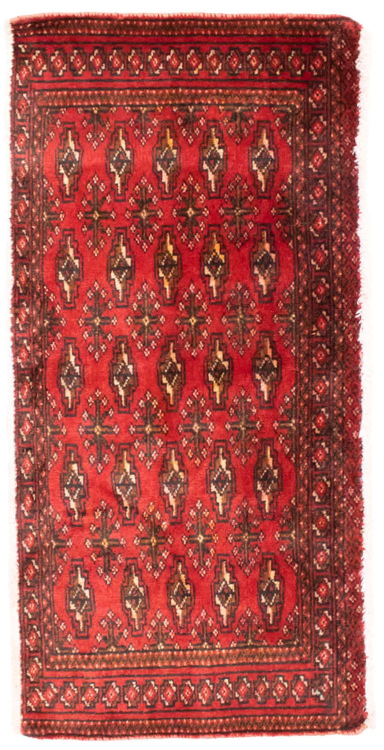 Turkaman Teppich 50x100cm - Orientteppich - rot
