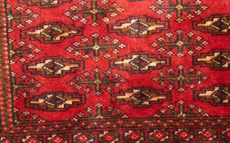Turkaman Teppich 50x100cm - Orientteppich - rot