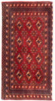 Turkaman Teppich 50x100cm - Orientteppich - rot