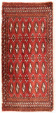 Turkaman Teppich 50x100cm - Orientteppich - rot